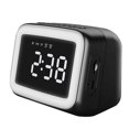 thumbnail image 1 of Mini Mirror Clock Alarm Clock Night Light Card FM Bluetooth Speaker, Xinsrenus Under $5! Mini Mirror Clock Alarm Clock, 1 of 3