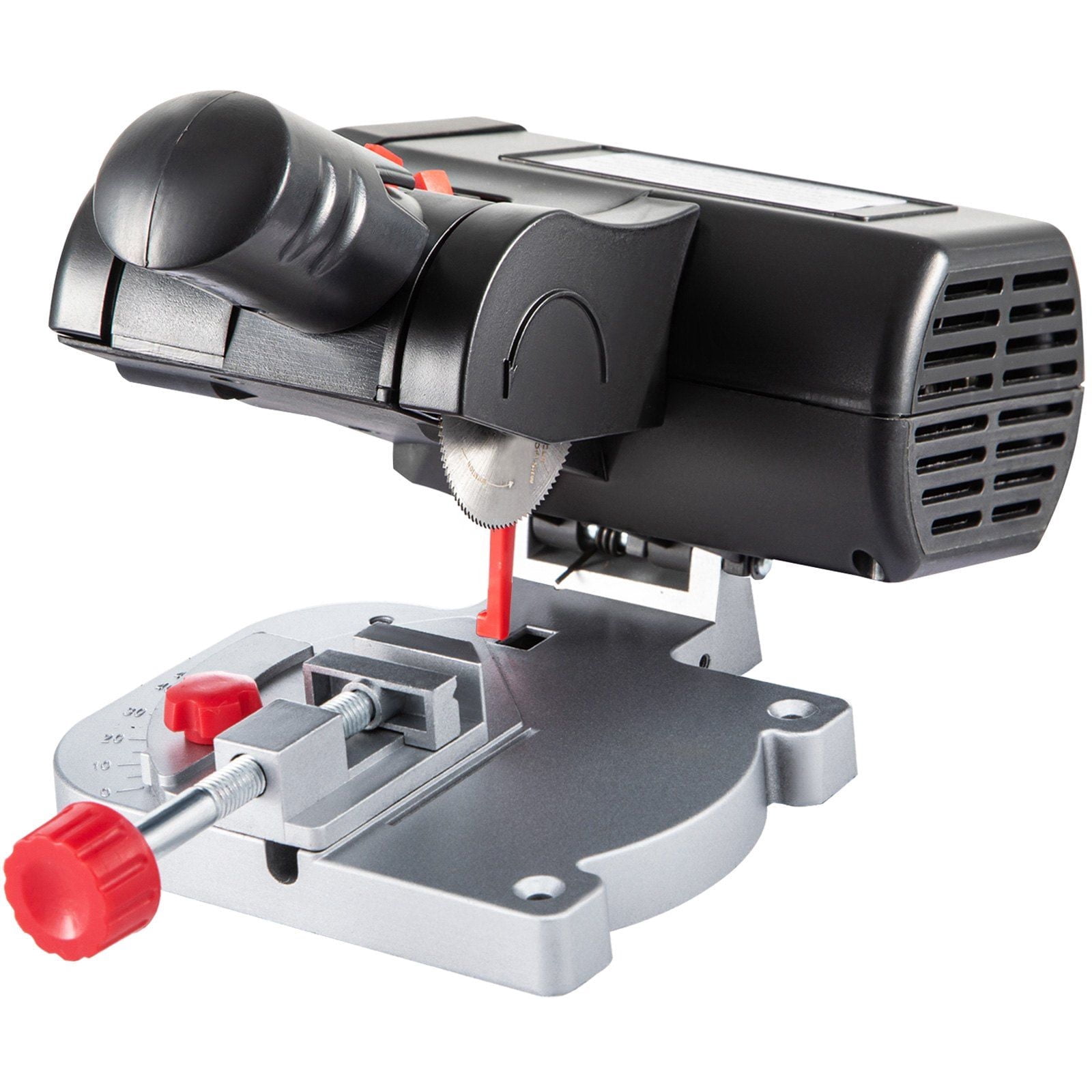 Mini Miter Cut-off Chop Saw, Two 2-5/16" Blade of Steel and Resin with 1/2" Cutting Depth, 0~45° Benchtop Miter Saw for Copper, Aluminum, Wood, Zinc in Hobby Craft