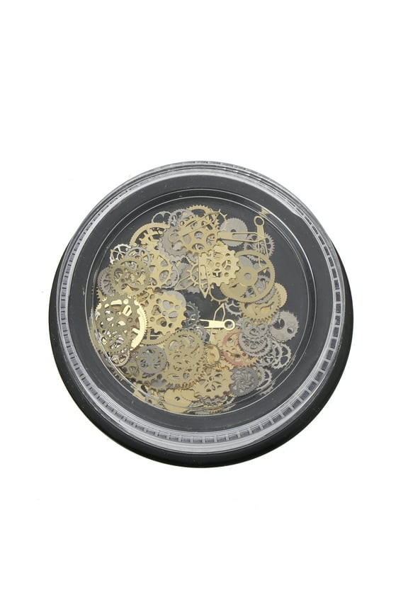 Mini Mixed Steampunk Charms Resin Crafts Vintage Cogs Gear Clock Charm UV Frame Epoxy Resin Jewelry Fillings