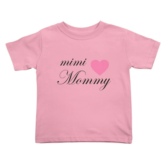 Mini Mommy Funny Toddler T-Shirts for Boys Girls (Pink, 3T)