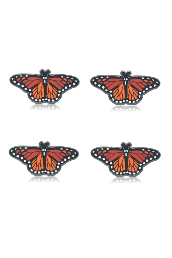Mini Monarch Butterfly Set of 4 Filler Enamel Pins