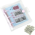 thumbnail image 1 of Mini Money Saving Binder with 25 Envelopes, $1000 Savings Challenge Book, Portable Budget Tool (Purple, 1 Pack), 1 of 9