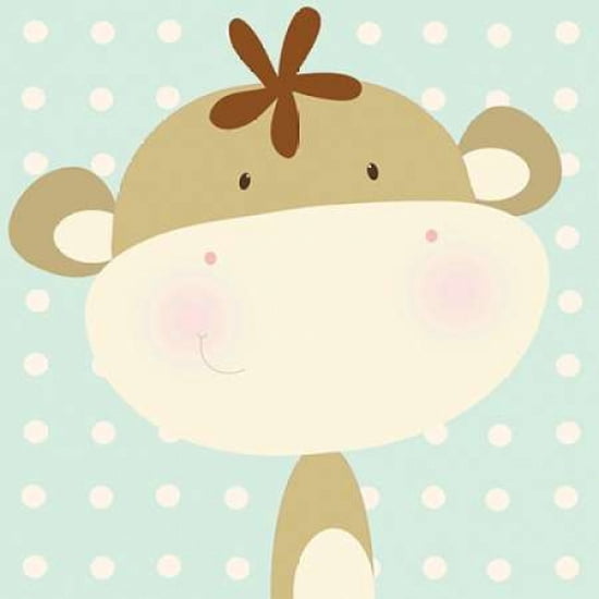 Mini Monkey Canvas Art - Nicola Evans (24 x 24)