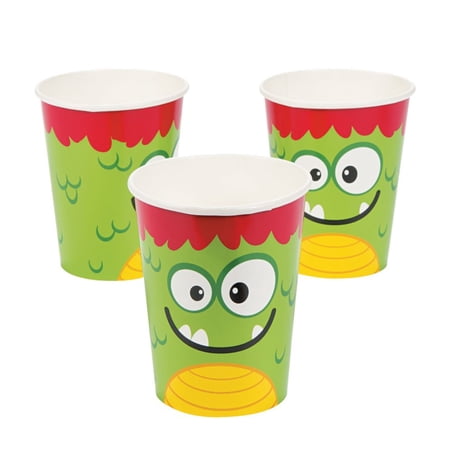Mini Monster 9Oz Cup (8Pc) - Party Supplies - 8 Pieces