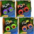 thumbnail image 1 of Mini Monster Foot 4x4 Friction truck- 4 asst- plastic Design B- SHIP 1 PC RANDOMLY, 1 of 1