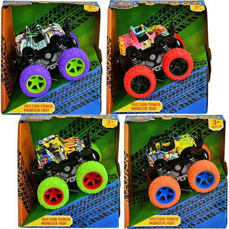 monster trucks toys friction power mini