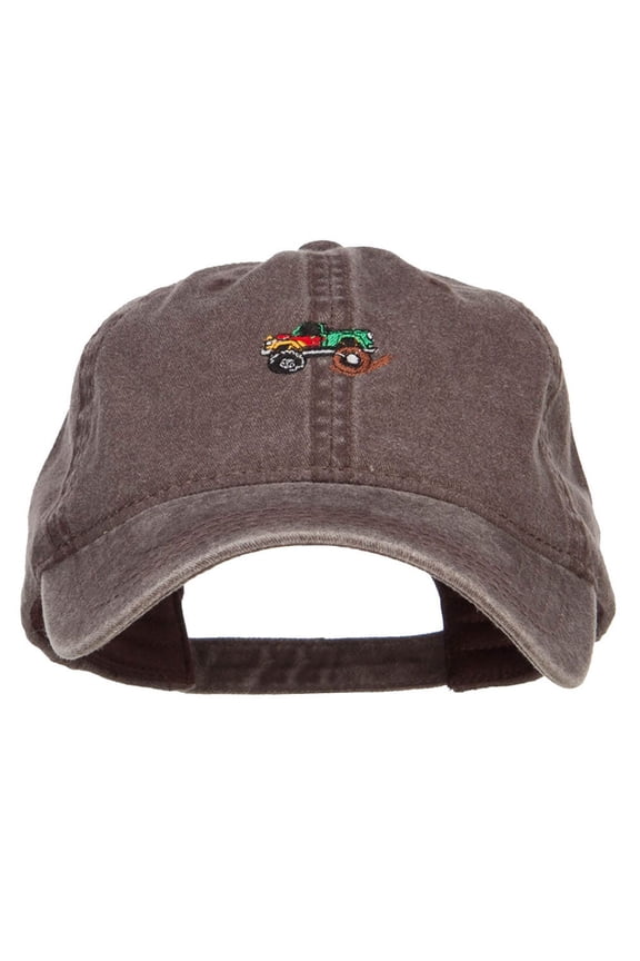Mini Monster Truck Embroidered Washed Cap - Brown OSFM
