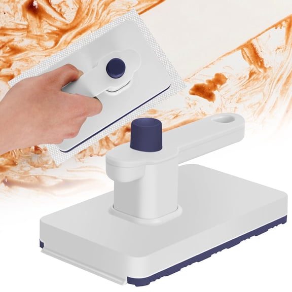 Mini Mop with Built-in Squeegee,Lightweight Tap Release Handheld Mop, Convenient One-Tap Cloth Changing Mini Mop, Zero Touch Cloth Changing Dust Mop, 360° Swivel Head Small Mop for Corners