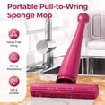 thumbnail image 1 of Mini Mop Compact Portable Cleaning Tool for Small Spaces, Absorbent Washable Mop Head, Ergonomic Handle for Tile Hardwood Laminate Floors, 1 of 9