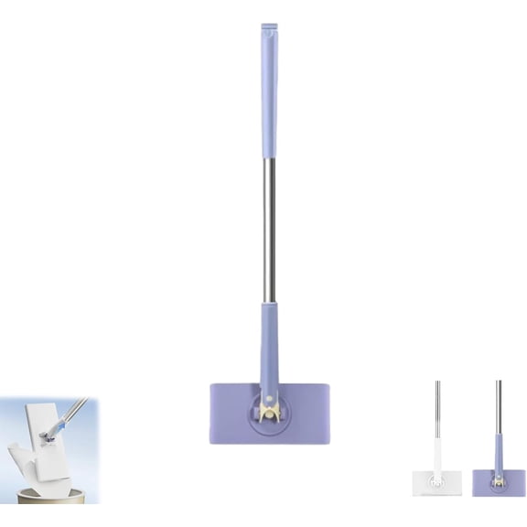 Mini Mop for Face Towels, 360° Rotating Wet and Dry Cleaner for Floors, Walls, and Ceilings