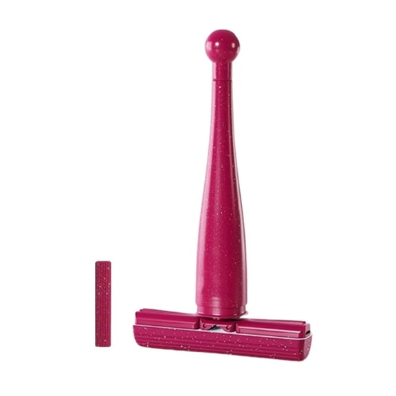 Mini Mop for Small Spaces and Apartments, Compact Portable Cleaner with Absorbent Washable Head for Kitchen, Bathroom, RV, and Boat