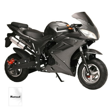 Mini Motorcycle for Adults & Kids, 50CC 4-Stroke Mini Dirt Bike, Gas Power Pocket Rocket Bike, Miniature Kid Dirt Bike [Up to 40KM/H] , Trail Mini Bike Max Load 400Lbs
