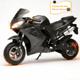 thumbnail image 1 of ,Mini Motorcycle for Ages 7-14 Kids Pocket Bike Dual Headlights Pocket Rocket Motorcycle Small Bike Rubber Handlebars Strong Power 4-Stroke 49cc Over 7 Years Old Kids Gas Motorbike Black, 1 of 7