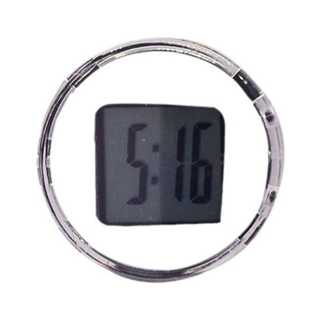 Mini Motorcycle Clocks,Digital Compact Clock,Stick On Analog Car Clock