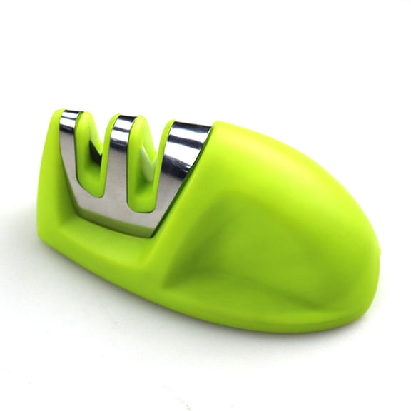 Mini Mouse-Shaped Knife Sharpener, 2-Stage Tungsten & Ceramic Manual Sharpening Tool with Non-Slip Base, Compact Portable Kitchen Blade Sharpener for Pocket Knives & Chef Knives