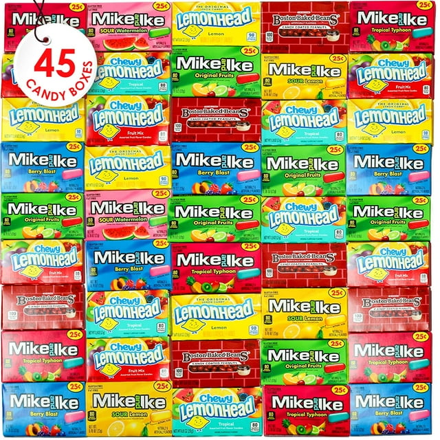 Mini Movie Theater Candy Variety Pack 45 Individual Boxes of Change