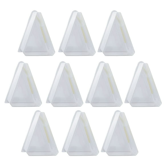 Mini Muffins Layer Cake Box Pies Holder Clear Plastic Containers Cheesecake Triangle Carrier 10 Sets
