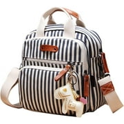 Mini Multi-Function Diaper Bag Tote Messenger Backpack-Black