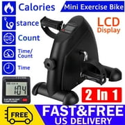 Mini Multi-Functional Stepper, Exercise Bike, Under Desk Pedal Exerciser, Mini Cycle Exercise Bicycle with Digital LCD Screen for Leg Arm and Knee in Home Office