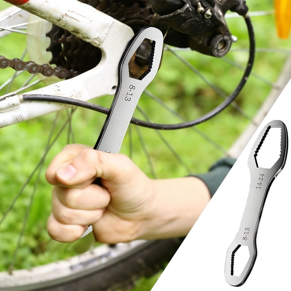 Mini Multi Functional Wrench 8-24mm Double Head Steel Tool, Compact Portable Strong Torque Durable Fastening Performance, for Repair Maintenance DIY Work Use