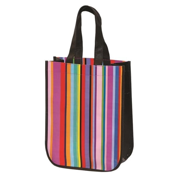 Mini Multi Stripe Recycled Tote - Multi Color as Illustrated
