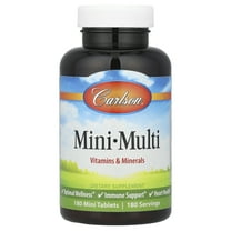 Mini-Multi, Vitamins & Minerals, Iron-Free, 180 Mini Tablets, Carlson