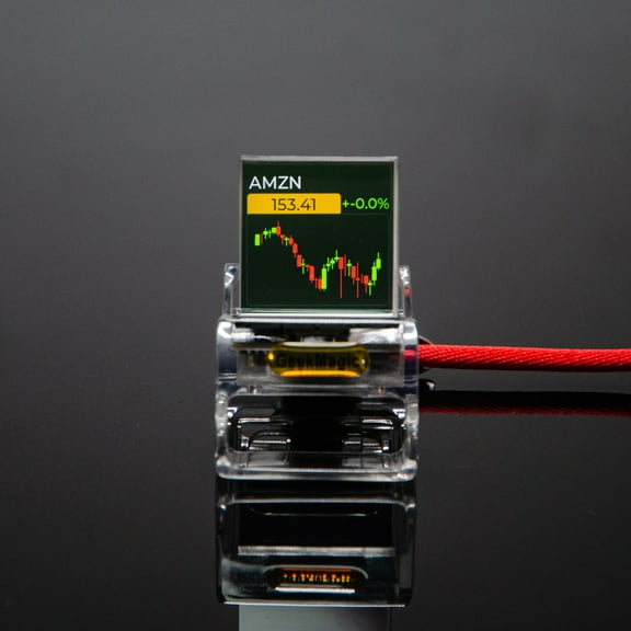 Mini Multi-functional Desktop Transparent TV, Weather Forecast Prism Crystal, 3D WiFi Clock Station