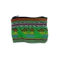 thumbnail image 1 of Mini Multicolored Tribal Pattern Woven Lightweight Coin Purse Zipper Pouch - Womens Fashion Handmade Bags Boho Travel Accessories, 1 of 2