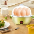 thumbnail image 1 of Mini Multifunctional Electric Egg Cooker for Hard Soft Boiled Eggs Up to 7 Capacity Automatic Shut Off Timer BPA Free Plastic Alloy Compact, 1 of 6