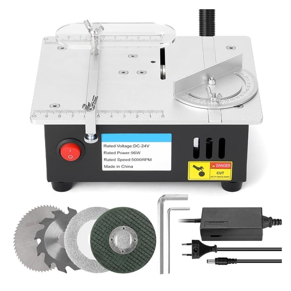 Mini Multifunctional Table Saw Electric Desktop Saws Small Household DIY Cutting Tool Woodworking Bench Lathe Cutter Machine ,Easy to Use