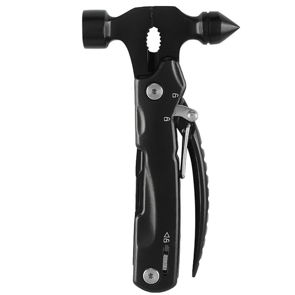 Mini Multitool 9-in-1 Pocket Tool for Men | Pliers Knife Screwdriver Nail Claw Saw File Bottle Opener Carabiner | Compact EDC Gift for DIY Camping Home | Portable Lightweight Father's Day Gift