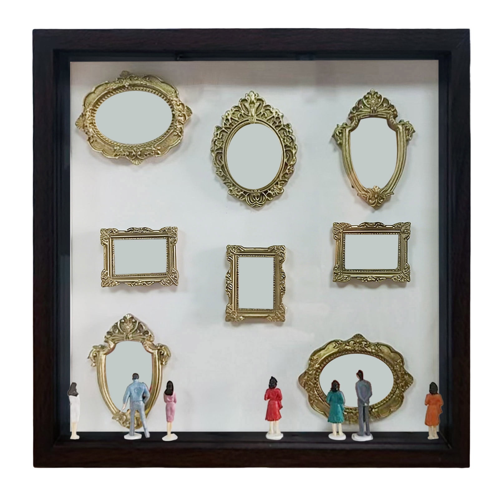 Mini Museum Silhouette Box,Improved Photo Frame Set, Includes Miniature ...