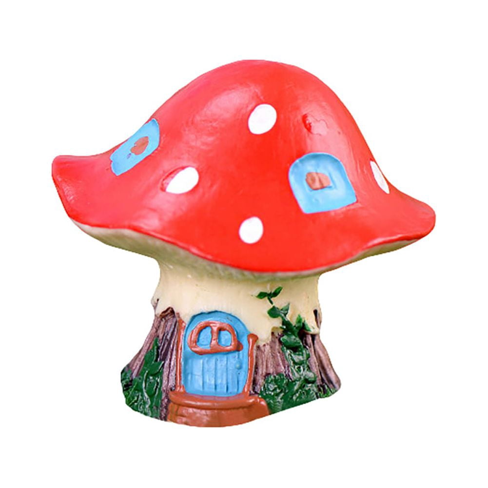 Mini Mushroom House, Miniature Figurines, Fairy Garden Accessories ...