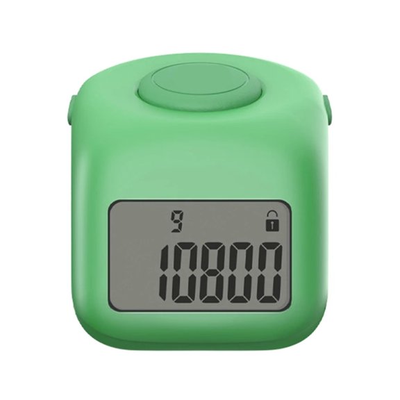 Mini Mute Digital Finger Lightweight Prayer Counter Hand Tally Counter with Lock Backlit Function