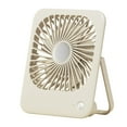 Mini Mute Fan USB Rechargeable Battery Powered Portable Travel Fan For