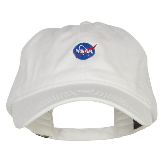 Mini NASA Insignia Embroidered Washed Cap - White OSFM