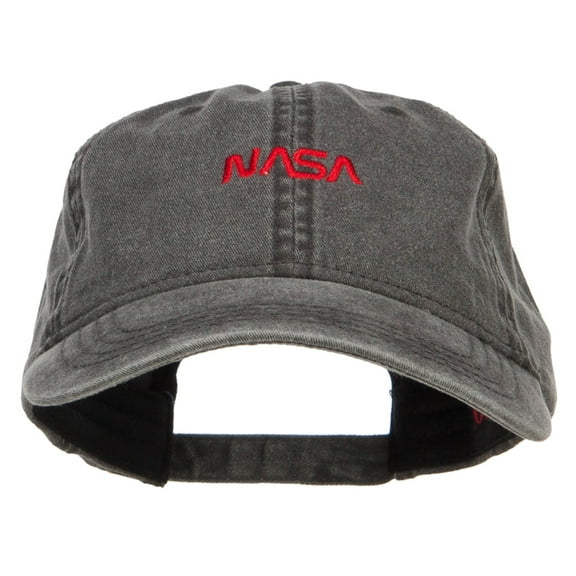 Mini NASA Letter Logo Embroidered Cap - Black OSFM