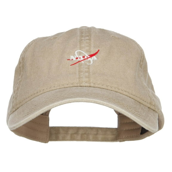 Mini NASA Logo Embroidered Washed Cap - Khaki OSFM
