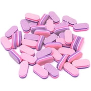 Mini Nail Buffers 40 Pack,Double-Sided Grinding Small Sponge Rub,100/180 Grit Nail Buffer Block,Wear-resistant Sand File Strip,Buffers for Acrylic Nails and Natural Nails Pink