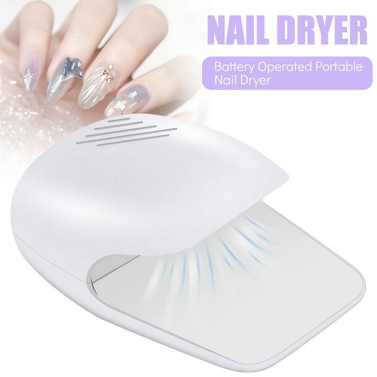 Mini Nail Dryer Portable Nail Lamp for Regular Nail Polish Nail Fan