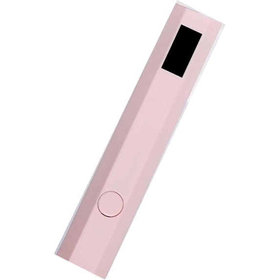 Mini Nail Illuminator Lamp, Cures Nail Polish & Glue, Compact & Portable Handheld, Rechargeable & Battery Mode, DIY Nail Art (Set of 5) (Pink)