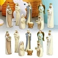 thumbnail image 1 of Mini Nativity Set 8pcs, Resin Scene Figurines Baby Oranment for Home Office Tabletop Decoration Collectibles Decor, Figurine Christmas Manger Scene for Tabletop Holidays Home Chapel Christmas Decor, 1 of 6