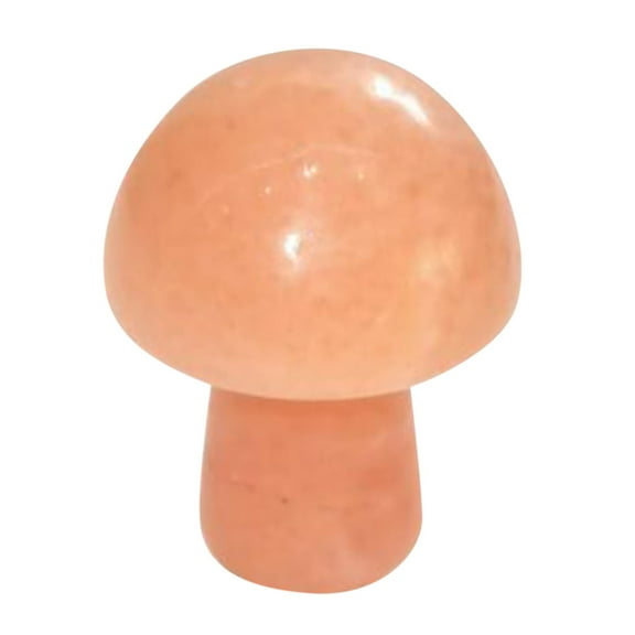Mini Natural Crystal Mushroom, Semi Precious Stone Small Ornament for Flower Pot, Fish Tank, And Home Decoration, Healing Crystal Gift for Yoga, Meditation, And , 1X Natural Stone Mini Mushroom Stone