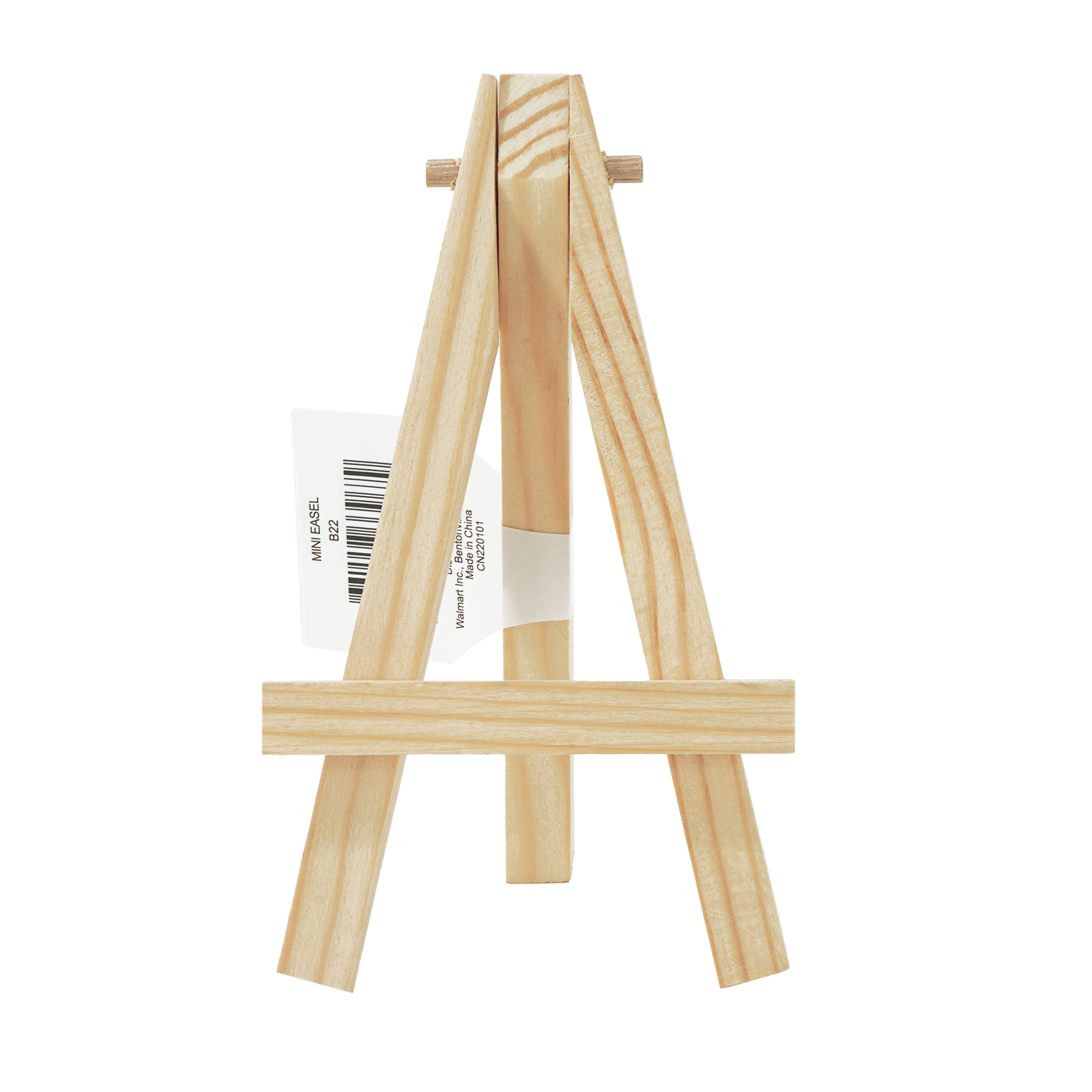 Mini Natural Wood Display Easel, Solid Pine Wood, 4.8", 1 Piece, Vendor Labelling, Great Chioce for Beginners and Hobbyists of all skill levels. - image 1 of 4