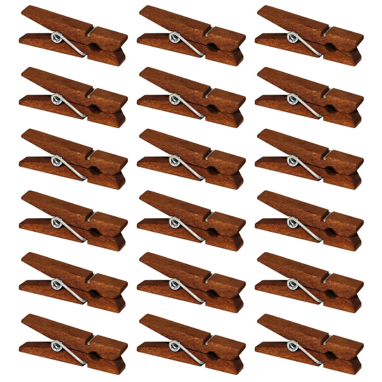 Classic Wooden Clothespin Clips