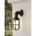 thumbnail image 1 of Mini Nautical Outdoor Bulkhead Light | Industrial Gooseneck Style, 1 of 6