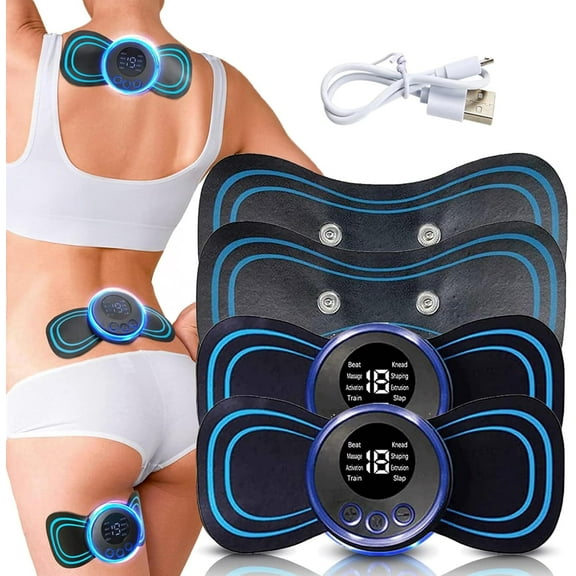 Mini Neck Massager, 4PCS Electrapy Massager Cervical Electric Massagers Portable Neck Massager for Neck Body Muscle Relief