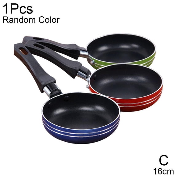 Mini Non-Stick Frying Pan with Hanging Hole, 6.29inch Single Serve Egg Omelet Pan, Lightweight Camping RV Small Kitchen Cookware