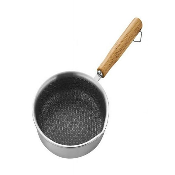 Mini Nonstick Eggs Pan, Omelette Non-stick Pan, Small Frying Pan with Wooden Handle Omelet Pan for Cooking, Honeycomb Non Stick Frying Pan