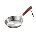 thumbnail image 1 of Mini Nonstick Frying Pan, Stainless Steel 5 Inch Non Stick One Egg Frying Pan with Solid Wood Handle Induction Cooking Pan for Household, 1 of 4
